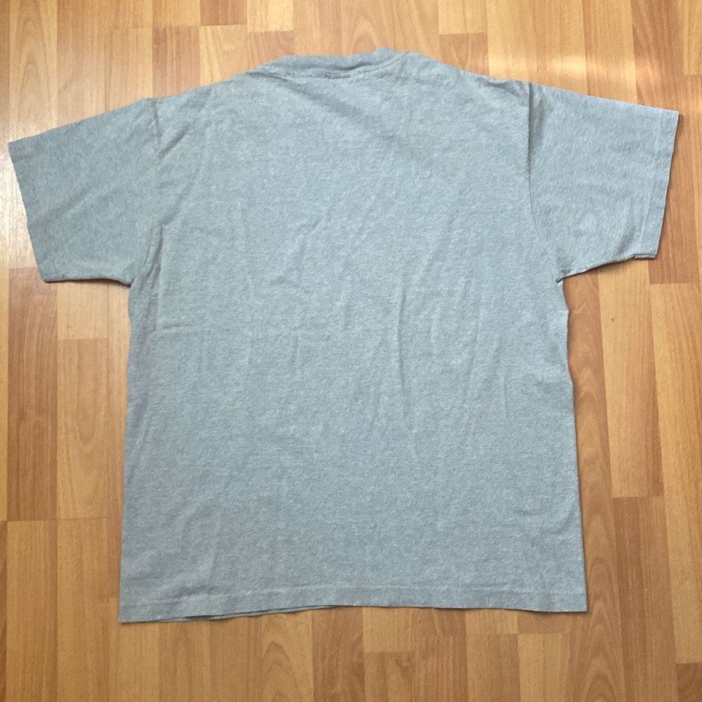 Vintage DKNY Jeans Gray Short Sleeve T Shirt Single Stitch Men Large - Picture 2 of 6
